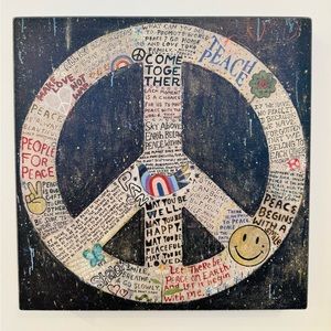 NWOT! CHOOSE PEACE Wooden Sign ☮️ ✌🏻